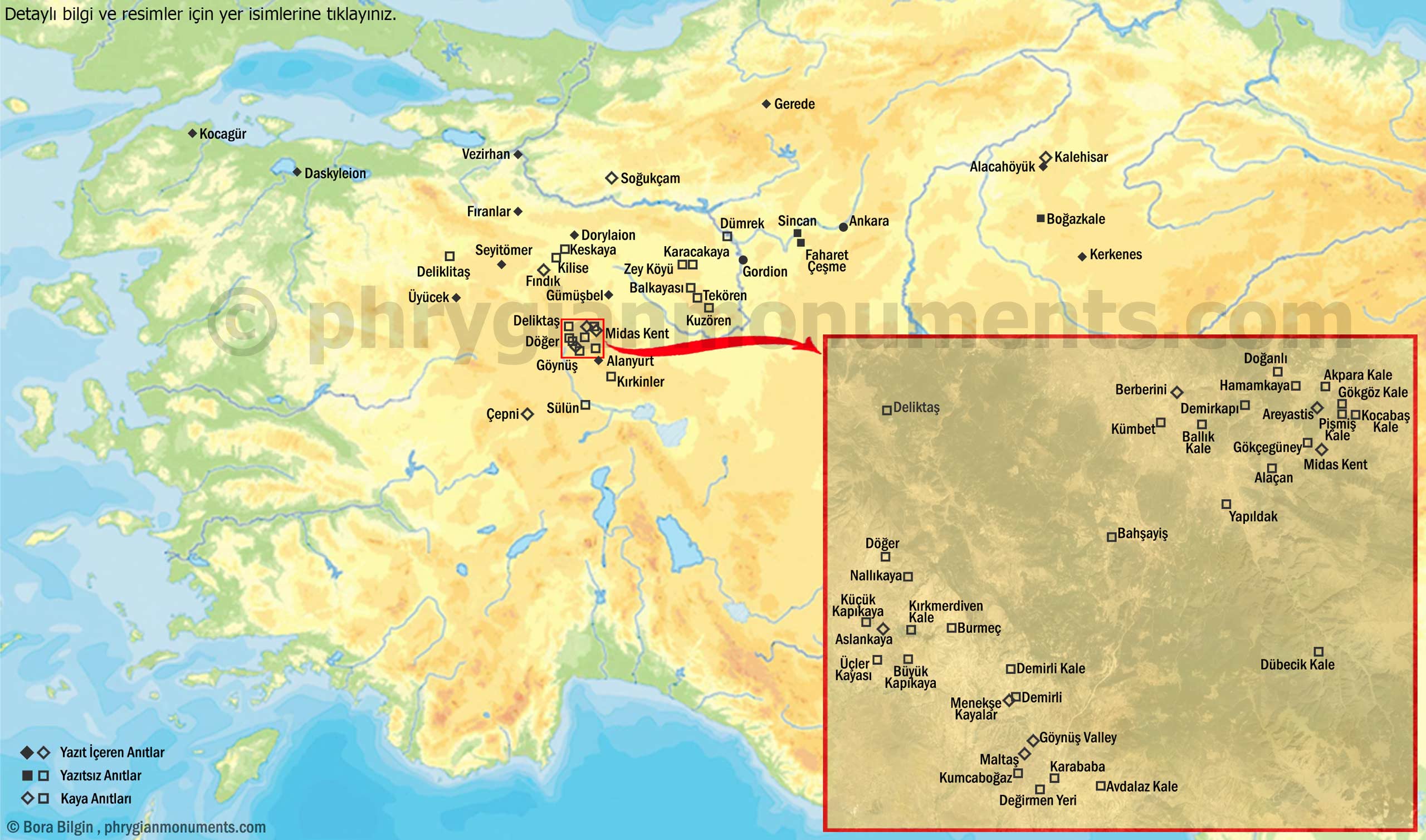 Firg Anıtları Haritası