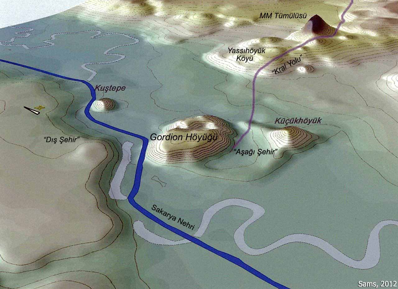 Gordion Yassıhöyük Topografik Harita